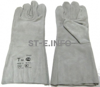 Перчатки-краги для сварщика пятипалые серые - st-e.info - Камышин