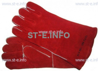 Перчатки-краги сварщика TETU 104 KEVLAR RED - st-e.info - Камышин