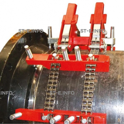 Центратор цепной с двумя цепями для труб диаметром 254-1375мм для нержавеющих сталей - st-e.info - Камышин